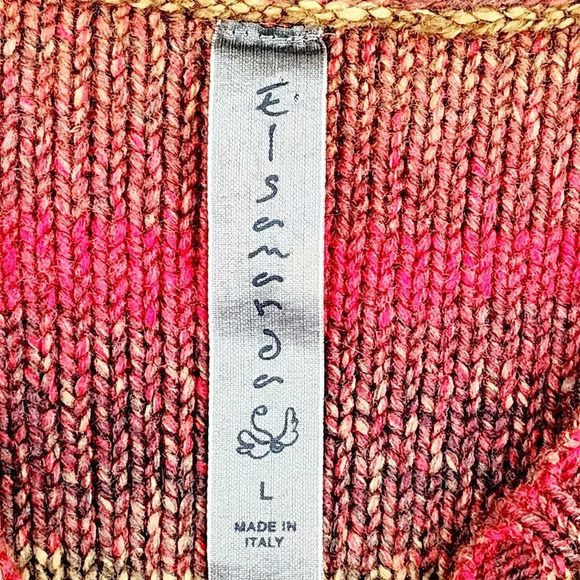 Anthropologie Elsamanda Wool Women's Striped Chunky Sweater L  Crewneck 28CT - Picture 4 of 6